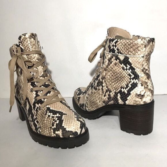 Vince Camuto Suede Leather Lace-Up Ankle Boots - Picture 3 of 7